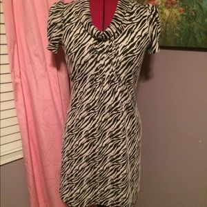 Calvin Klein size 6 zebra print dress